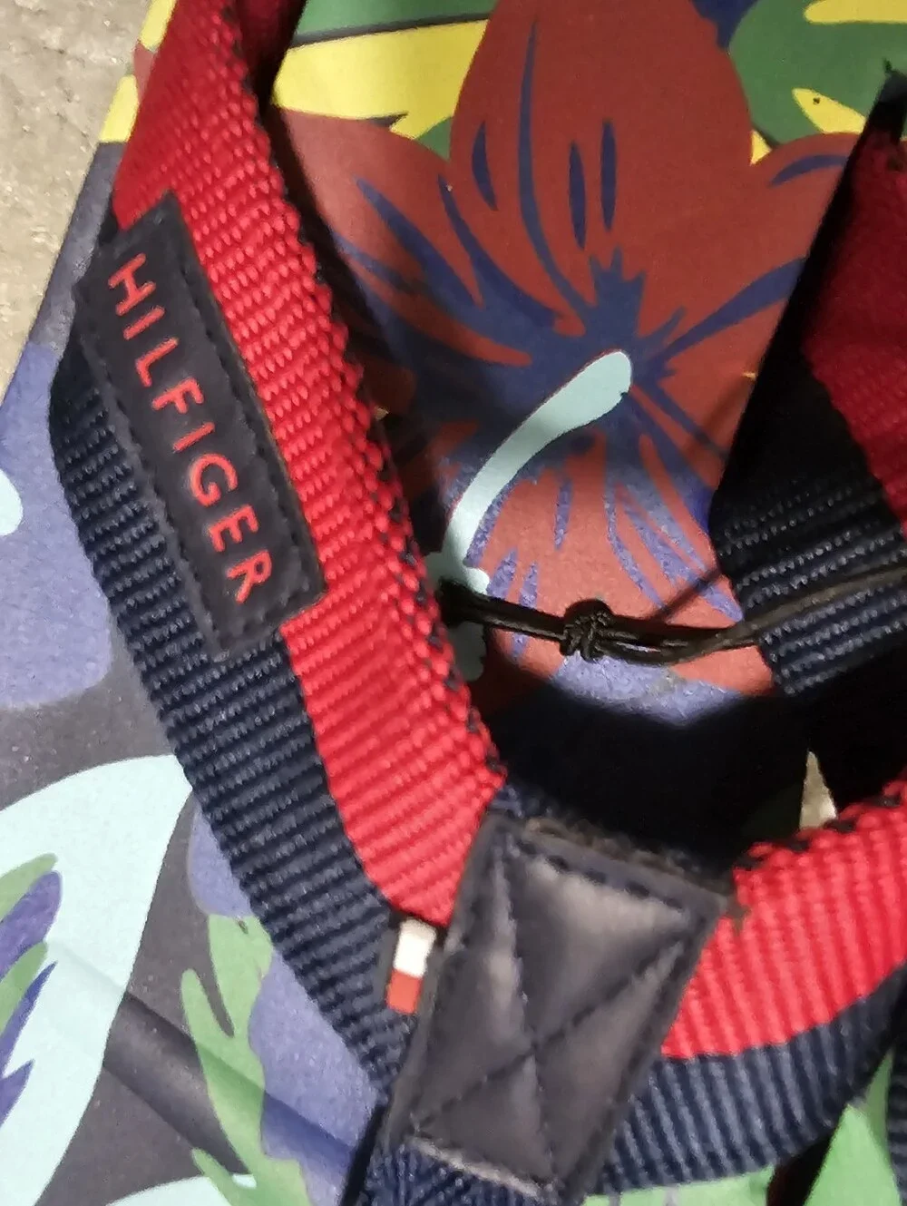 Tommy Hilfiger Kids Navy Floral Tropical Flip Flops